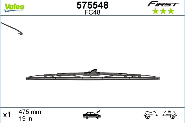 Valeo 575548 - Torkarblad xdelar.se