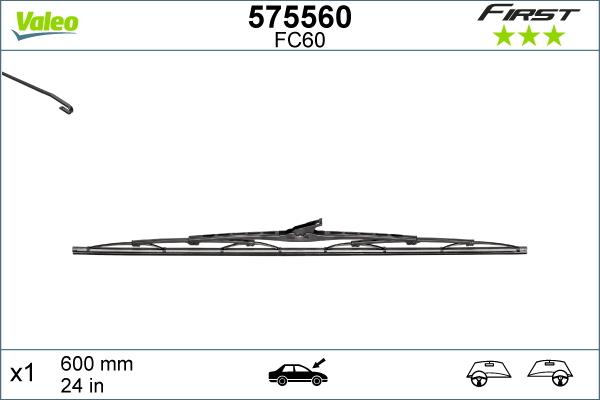 Valeo 575560 - Torkarblad xdelar.se