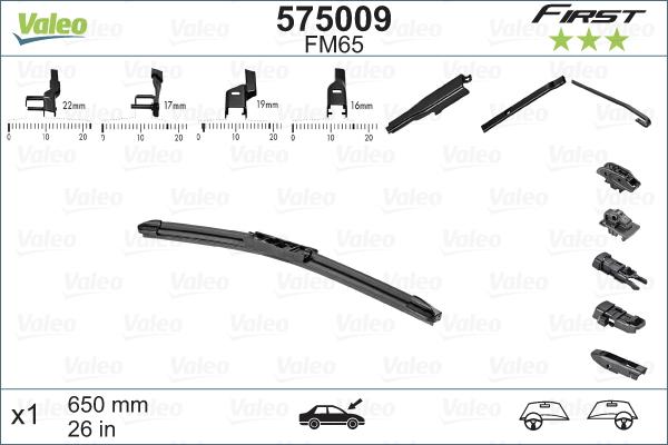 Valeo 575009 - Torkarblad xdelar.se