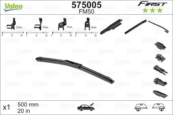 Valeo 575005 - Torkarblad xdelar.se