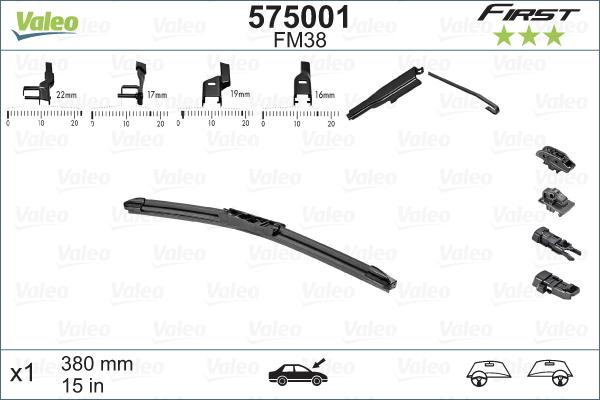 Valeo 575001 - Torkarblad xdelar.se