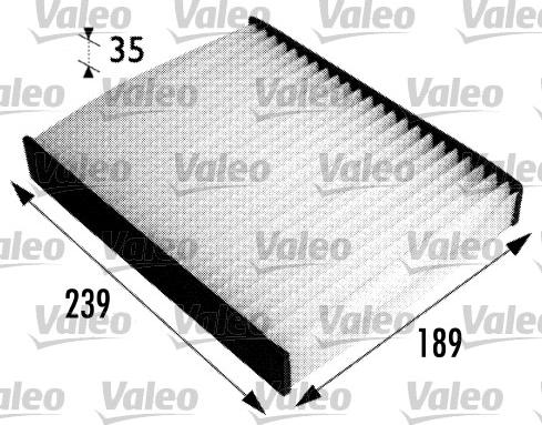 Valeo 698694 - Filter, kupéventilation xdelar.se