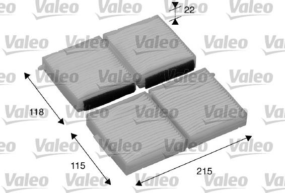 Valeo 698891 - Filter, kupéventilation xdelar.se