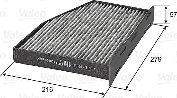 Valeo 698801 - Filter, kupéventilation xdelar.se