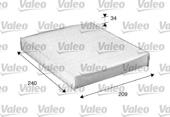 Valeo 698882 - Filter, kupéventilation xdelar.se