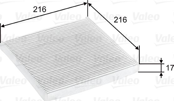 Valeo 698796 - Filter, kupéventilation xdelar.se