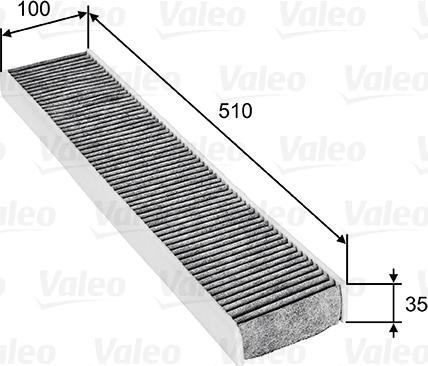 Valeo 698745 - Filter, kupéventilation xdelar.se