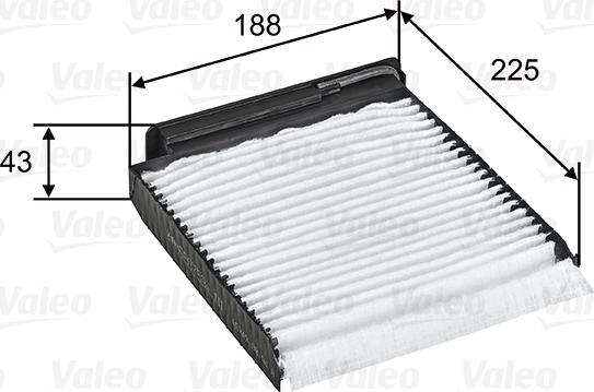 Valeo 698753 - Filter, kupéventilation xdelar.se