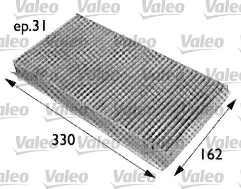 Valeo 698727 - Filter, kupéventilation xdelar.se