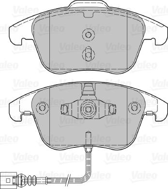 Valeo 601036 - Bromsbeläggssats, skivbroms xdelar.se