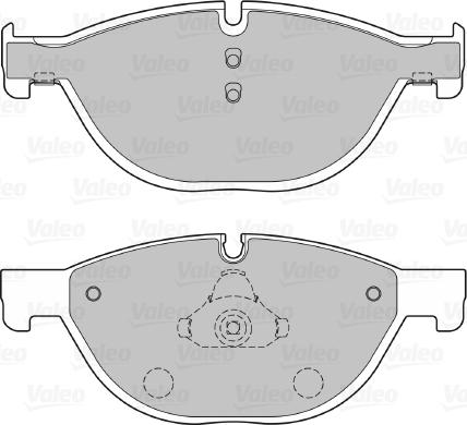 Valeo 601136 - Bromsbeläggssats, skivbroms xdelar.se