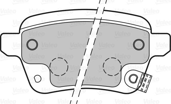 Valeo 601399 - Bromsbeläggssats, skivbroms xdelar.se