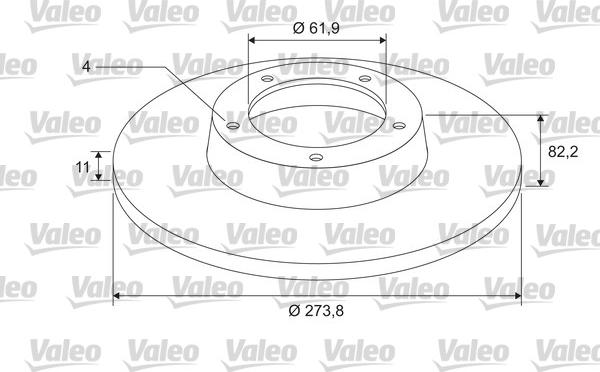 Valeo 675406 - Bromsskiva xdelar.se