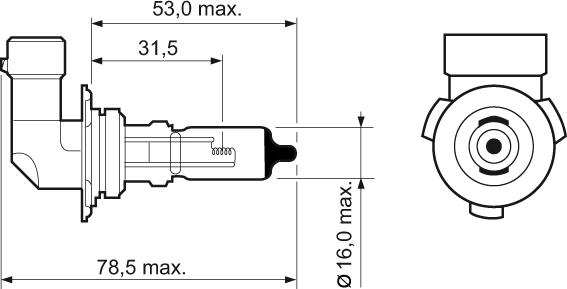 Valeo 032015 - Glödlampa, fjärrstrålkastare xdelar.se