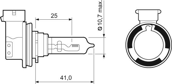 Valeo 032011 - Glödlampa, fjärrstrålkastare xdelar.se