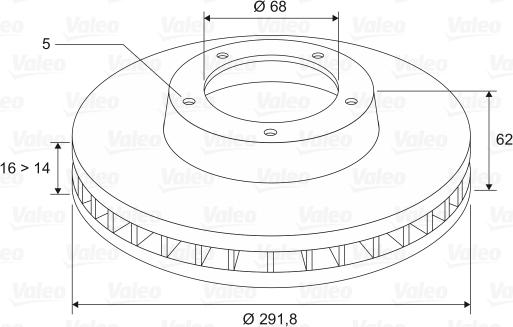 Valeo 197519 - Bromsskiva xdelar.se