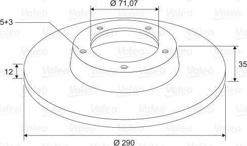 Valeo 197582 - Bromsskiva xdelar.se