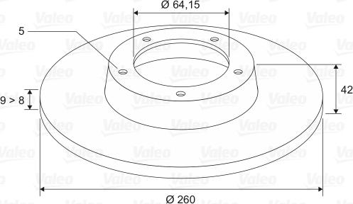 Valeo 197343 - Bromsskiva xdelar.se