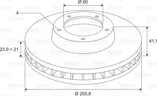 Valeo 186592 - Bromsskiva xdelar.se