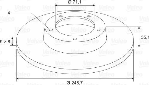 Valeo 186694 - Bromsskiva xdelar.se