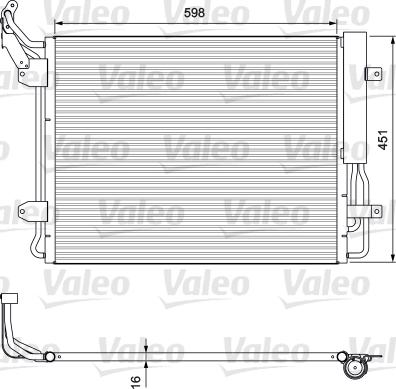 Valeo 814091 - Kondensor, klimatanläggning xdelar.se