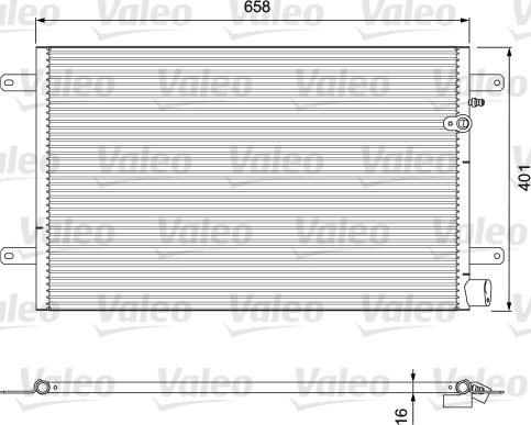 Valeo 814004 - Kondensor, klimatanläggning xdelar.se