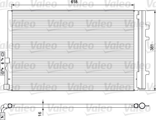 Valeo 814386 - Kondensor, klimatanläggning xdelar.se