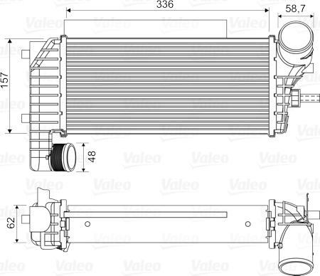 Valeo 818604 - Laddluftkylare xdelar.se