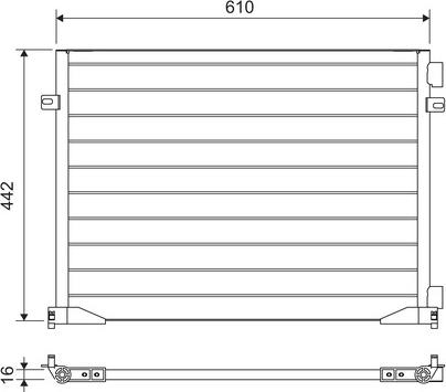 Valeo 817644 - Kondensor, klimatanläggning xdelar.se