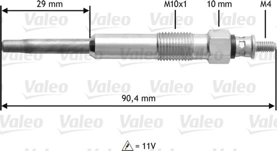 Valeo 345101 - Glödstift xdelar.se