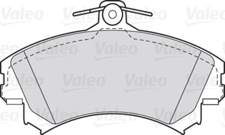 Valeo 301493 - Bromsbeläggssats, skivbroms xdelar.se