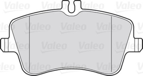 Valeo 301448 - Bromsbeläggssats, skivbroms xdelar.se