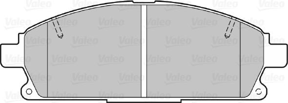 Valeo 301452 - Bromsbeläggssats, skivbroms xdelar.se