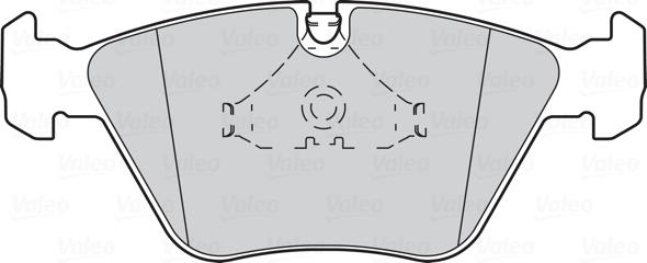 Valeo 301409 - Bromsbeläggssats, skivbroms xdelar.se