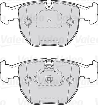 Valeo 301412 - Bromsbeläggssats, skivbroms xdelar.se