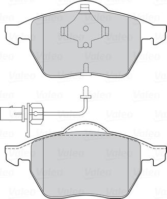 Valeo 301483 - Bromsbeläggssats, skivbroms xdelar.se