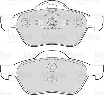 Valeo 301471 - Bromsbeläggssats, skivbroms xdelar.se