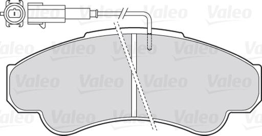 Valeo 301569 - Bromsbeläggssats, skivbroms xdelar.se