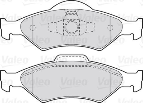 Valeo 301563 - Bromsbeläggssats, skivbroms xdelar.se