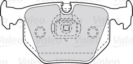 Valeo 301580 - Bromsbeläggssats, skivbroms xdelar.se