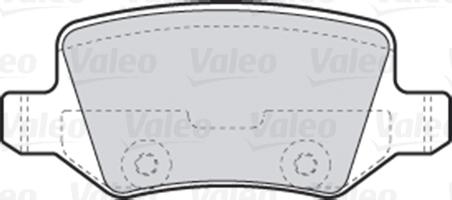 Valeo 301583 - Bromsbeläggssats, skivbroms xdelar.se