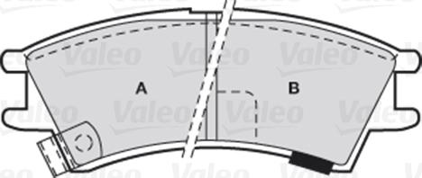 Valeo 301575 - Bromsbeläggssats, skivbroms xdelar.se