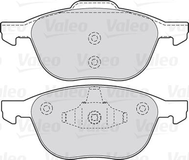 Valeo 301649 - Bromsbeläggssats, skivbroms xdelar.se