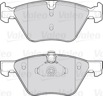 Valeo 301640 - Bromsbeläggssats, skivbroms xdelar.se