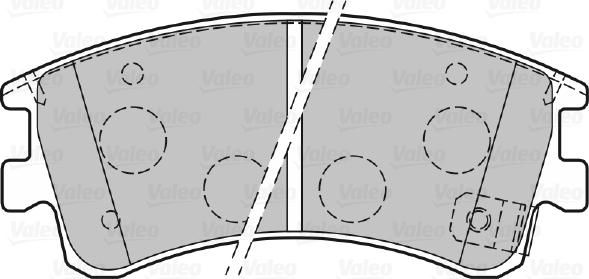 Valeo 301648 - Bromsbeläggssats, skivbroms xdelar.se