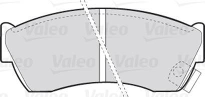 Valeo 301666 - Bromsbeläggssats, skivbroms xdelar.se