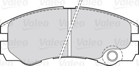 Valeo 301661 - Bromsbeläggssats, skivbroms xdelar.se