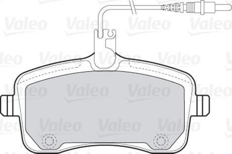 Valeo 301662 - Bromsbeläggssats, skivbroms xdelar.se