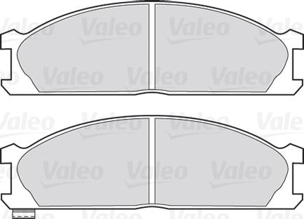 Valeo 301618 - Bromsbeläggssats, skivbroms xdelar.se