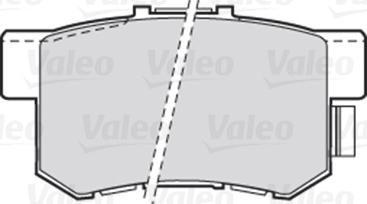 Valeo 301682 - Bromsbeläggssats, skivbroms xdelar.se